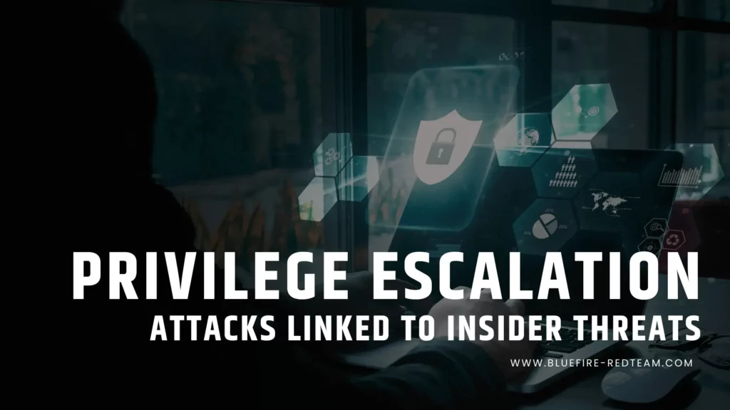 Privilege escalation - Attacks linked to insider threats
