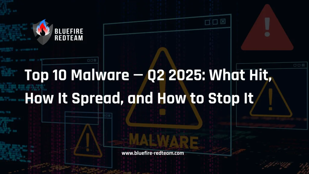 Top 10 Malware — Q2 2025- What Hit, How It Spread, and How to Stop It