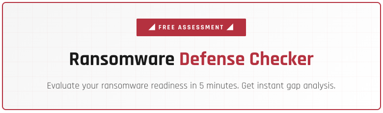Ransomware defense checker