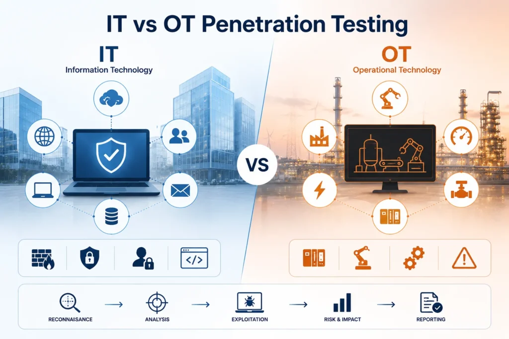 Energy Penetration Testing: A Complete Cybersecurity Guide for Energy Companies (2026) IT vs OT Penetration Testing