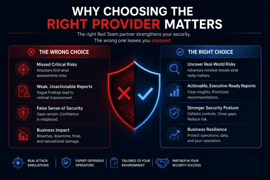 How to Choose the Right Red Team Provider (Enterprise Buyer's Guide) Why Choosing the Right Provider Matters